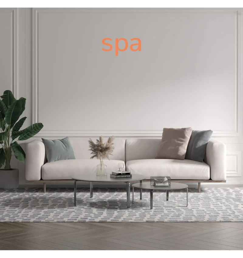 Custom text: spa