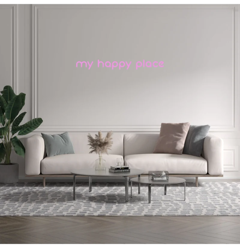 Custom text: my happy place