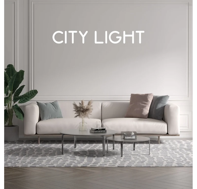 Custom text: CITY LIGHT