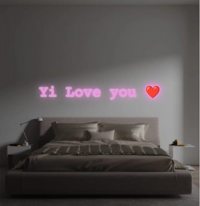 Custom text: Yi Love you ❤️