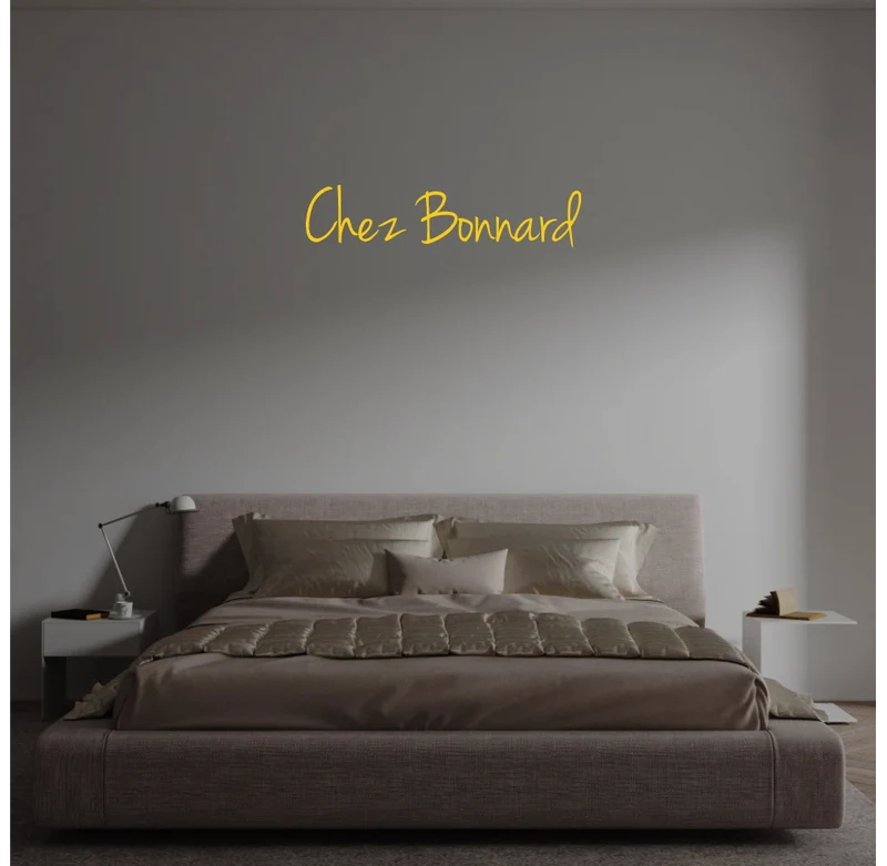 Custom text: Chez Bonnard