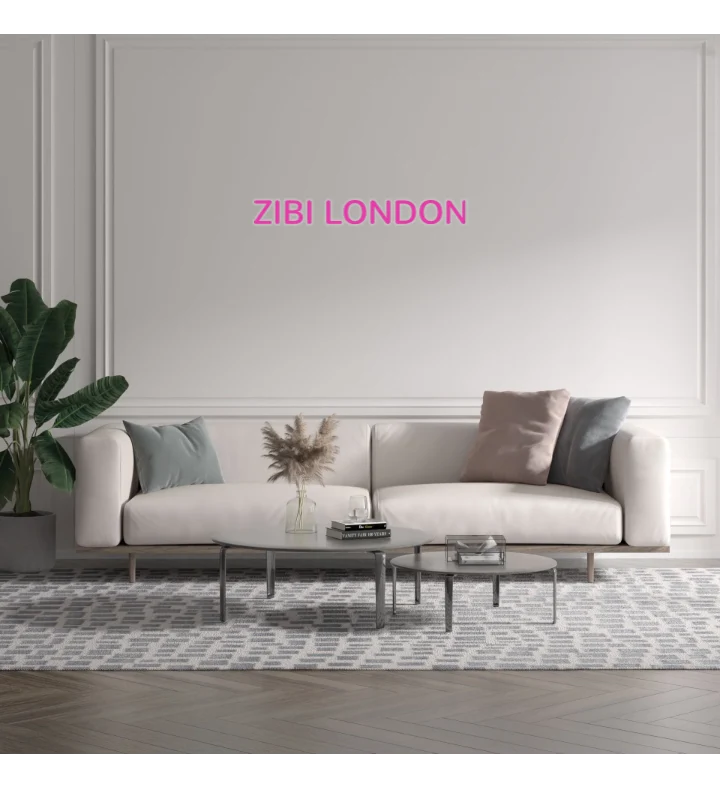 Custom text: ZIBI LONDON