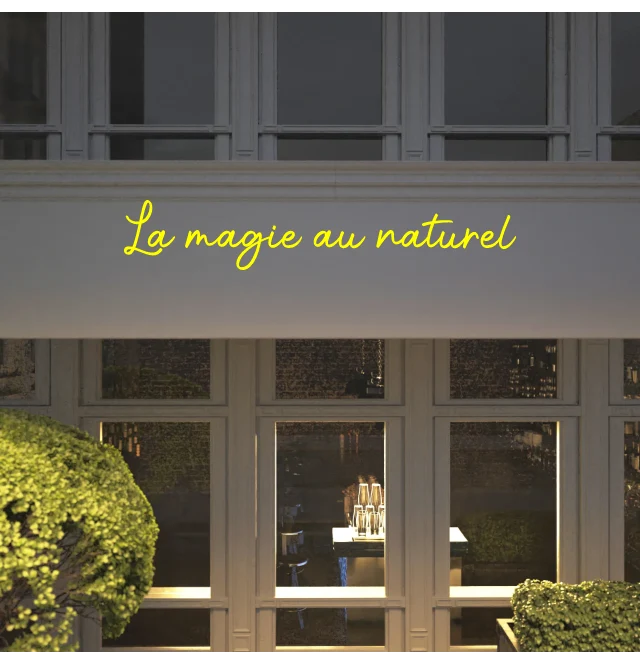 Custom text: La magie au naturel