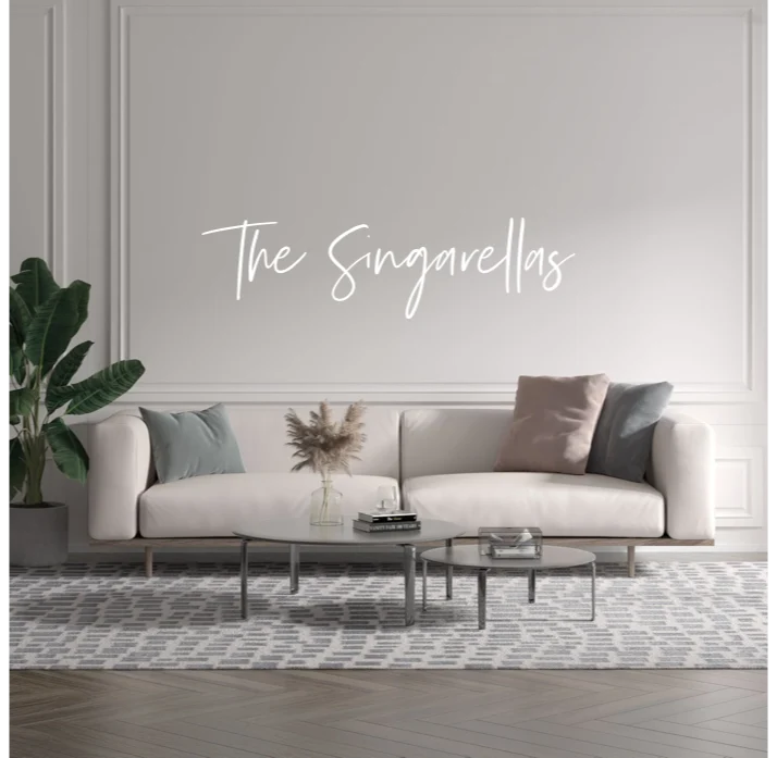 Custom text: The Singarellas