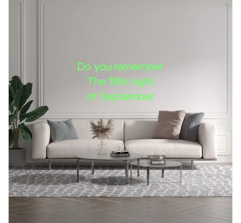 Custom text: Do you remember The 18th night of September