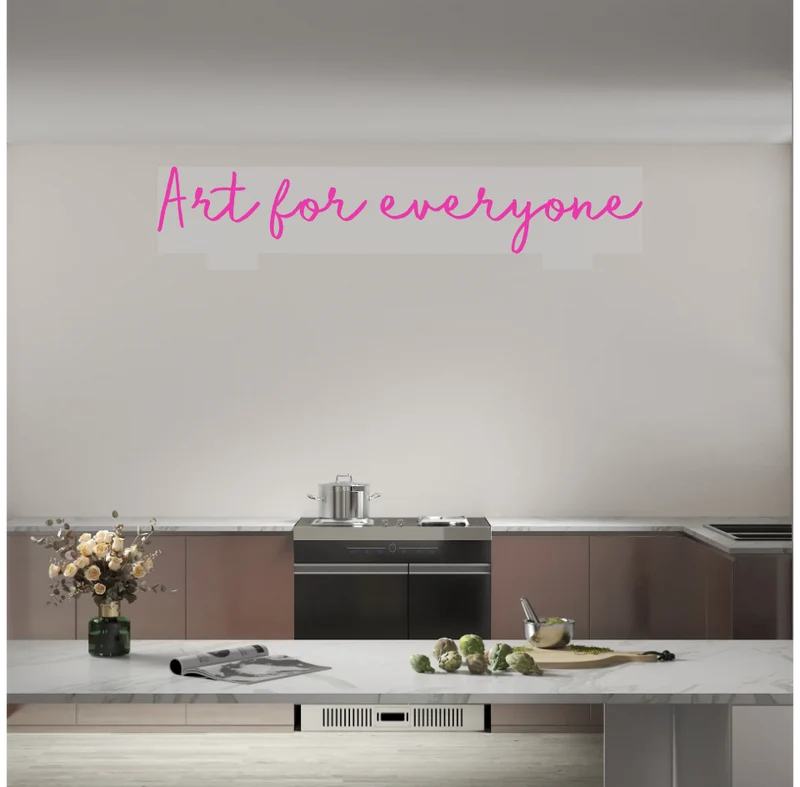 Custom text: Art for everyone