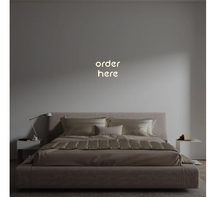 Custom text: order here