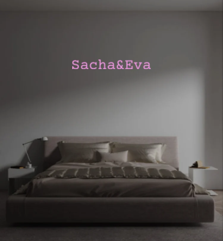 Custom text: Sacha&Eva