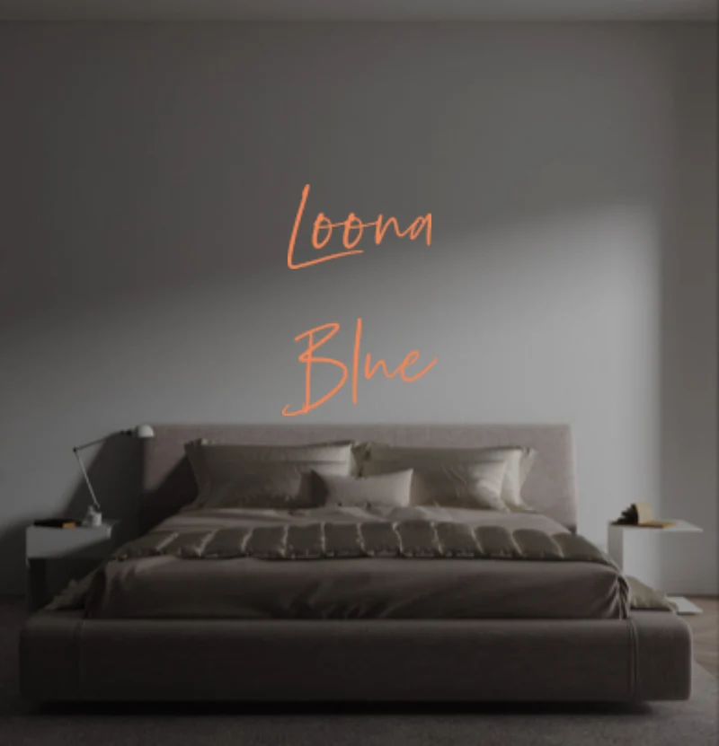 Custom text: Loona Blue