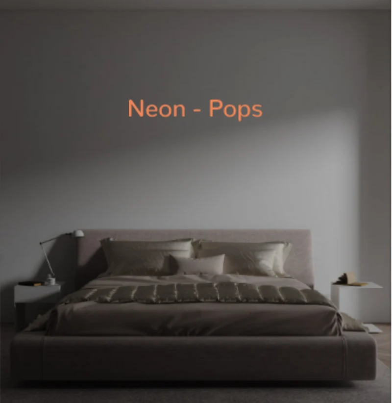 Custom text: Neon - Pops