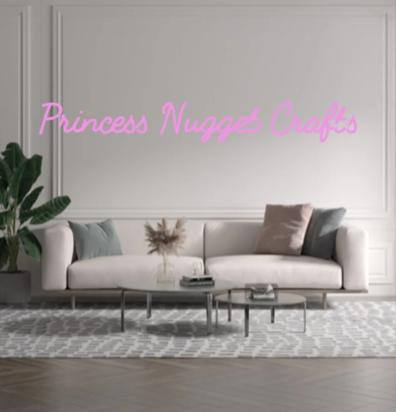 Custom text: Princess Nugget Crafts