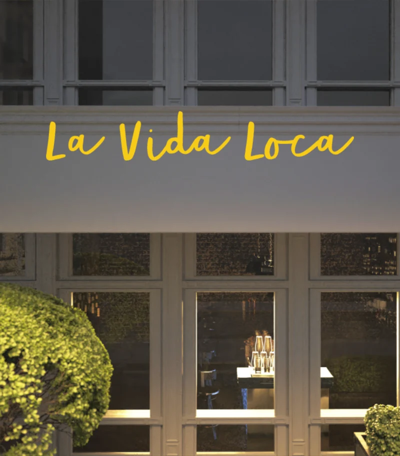 Custom text: La Vida Loca