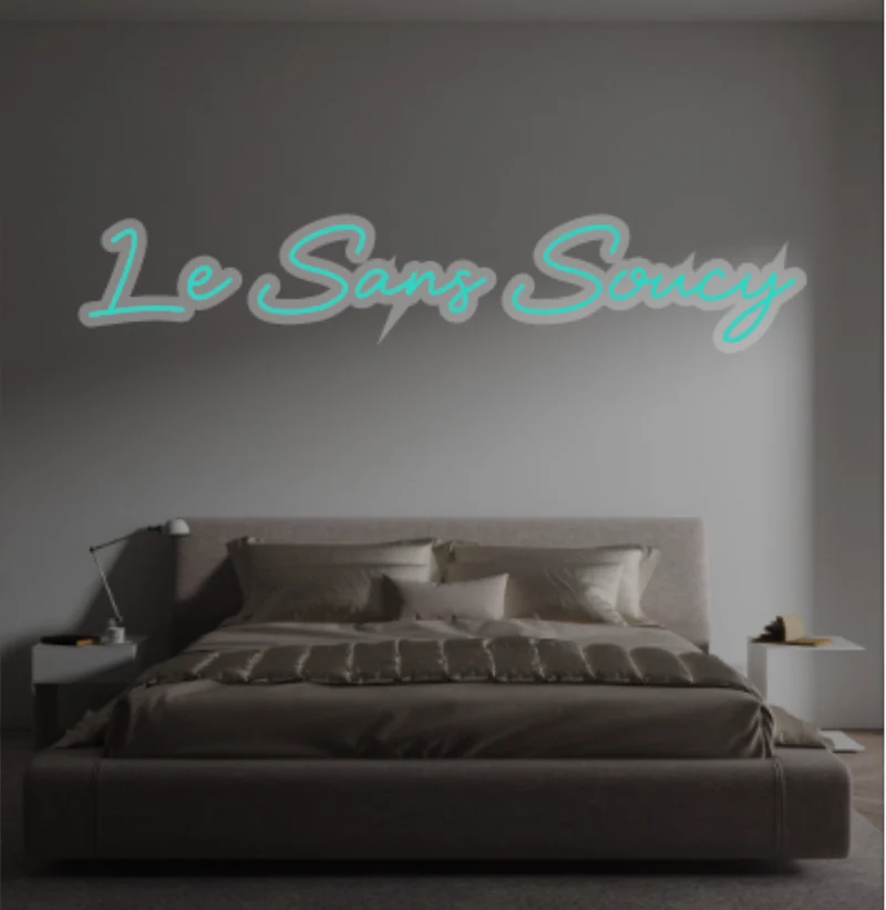 Custom text: Le Sans Soucy