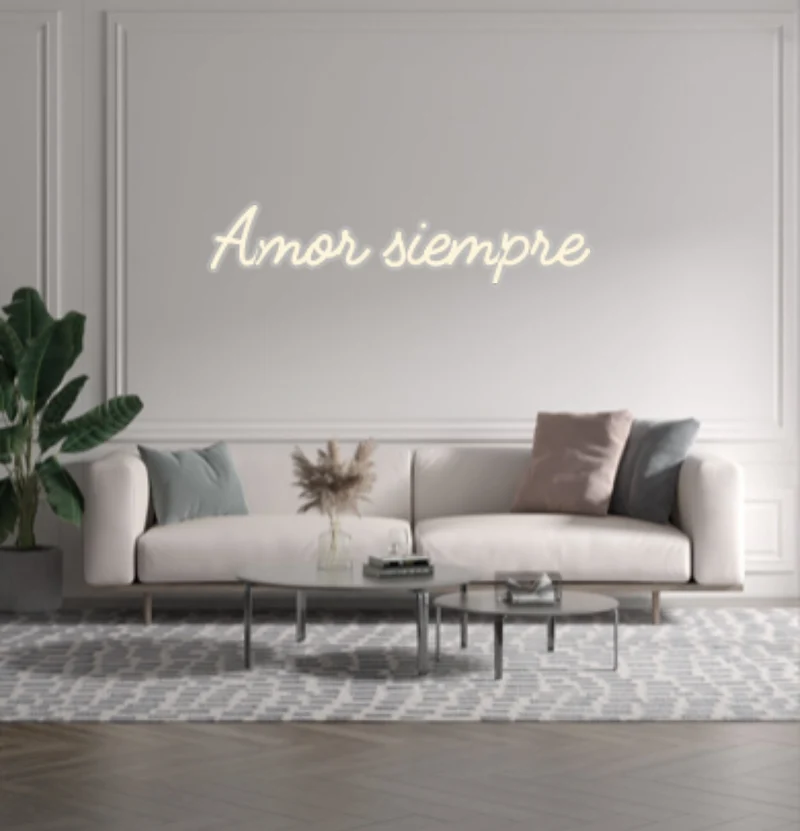 Custom text: Amor siempre
