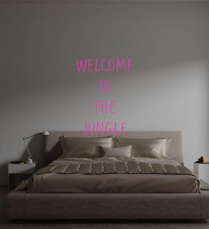Custom text: WELCOME TO THE JUNGLE