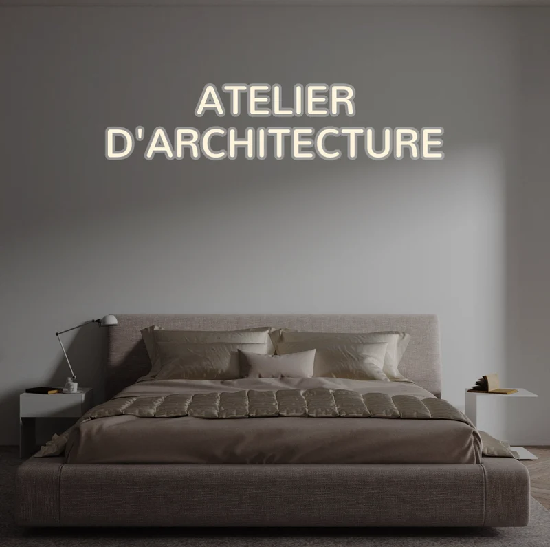 Custom text: ATELIER D'ARCHITECTURE