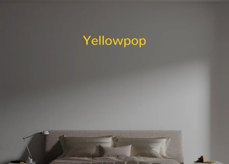 Custom text: Yellowpop