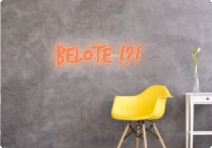 Custom text: Belote !?!
