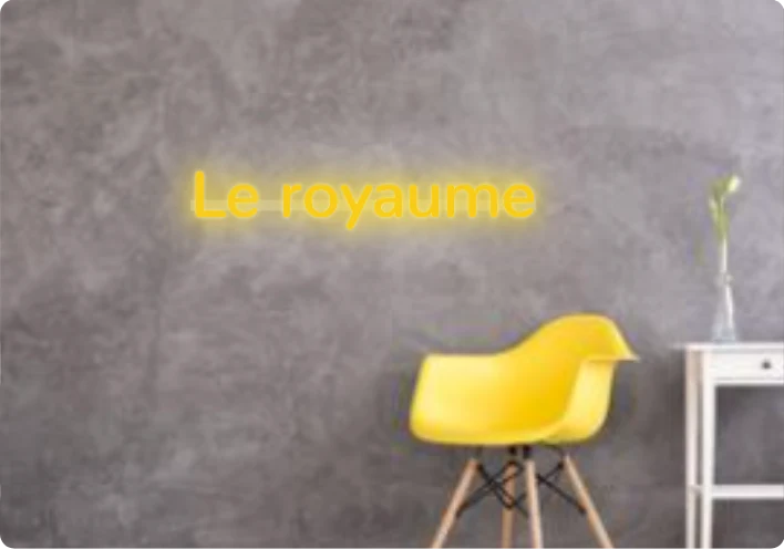 Custom text: Le royaume