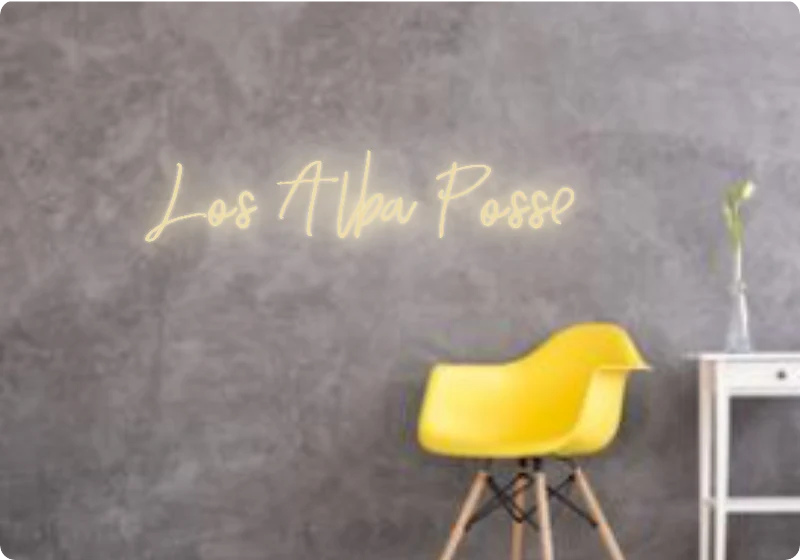Custom text: Los Alba Posse