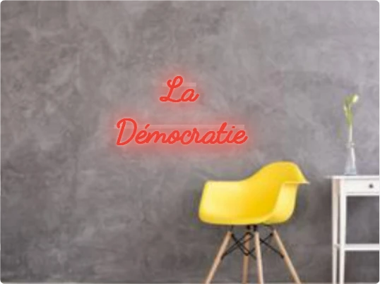 Custom text: La Démocratie