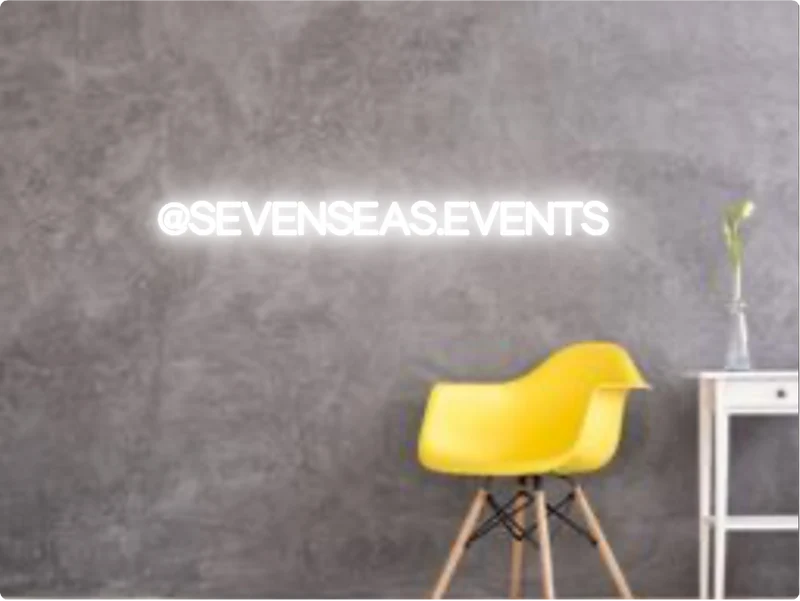 Custom text: @SEVENSEAS.EVENTS