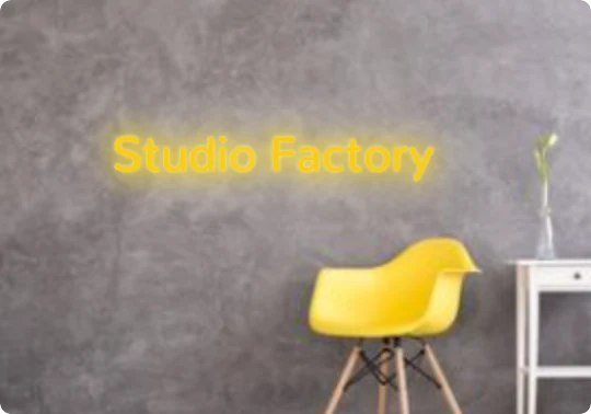 Custom text: Studio Factory
