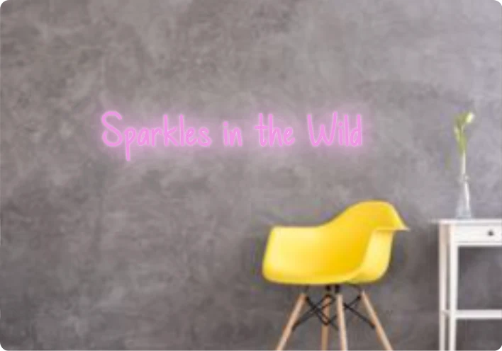 Custom text: Sparkles in the Wild