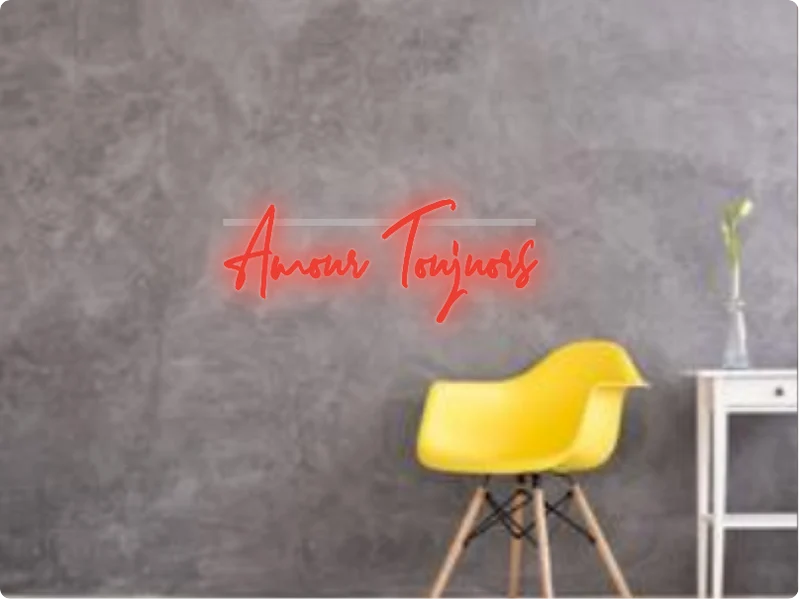 Custom text: Amour Toujuors