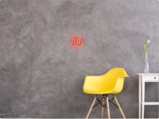 Custom text: DJ