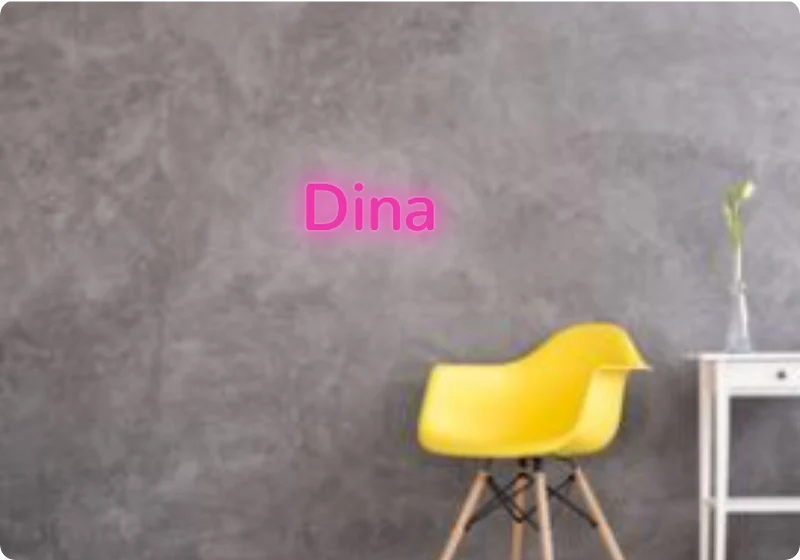 Custom text: Dina