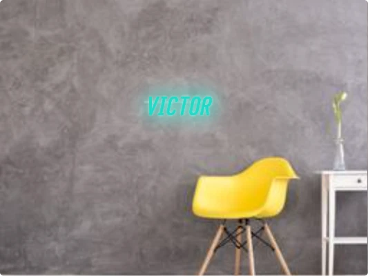 Custom text: VICTOR