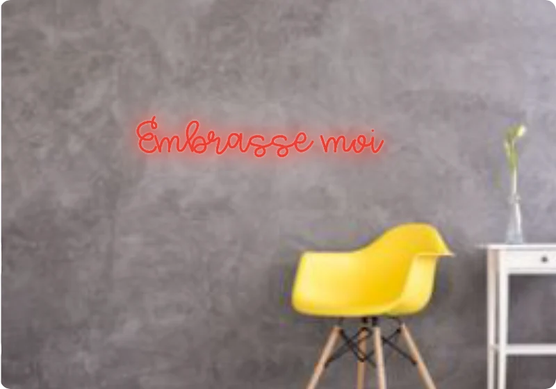 Custom text: Embrasse moi
