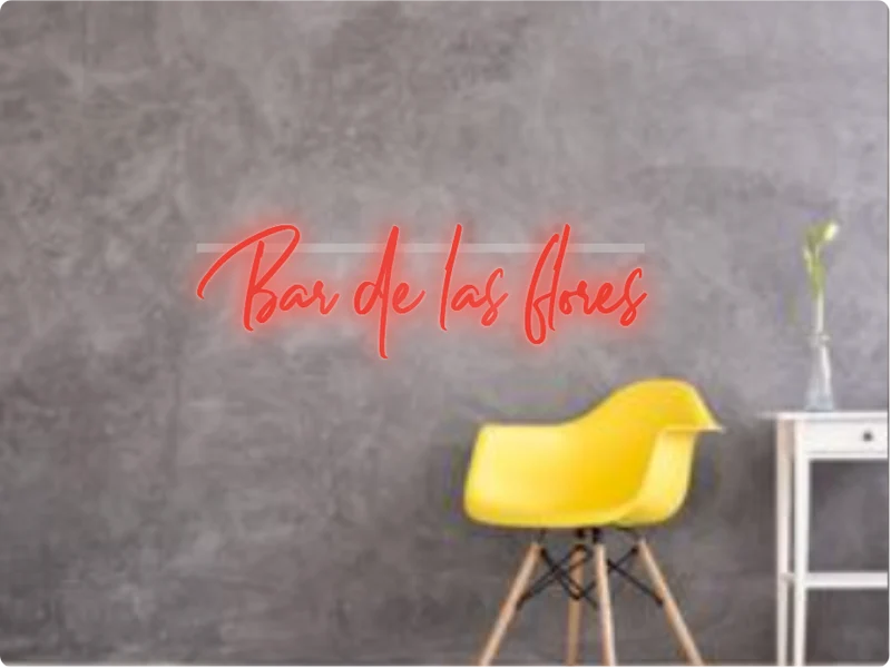 Custom text: Bar de las flores