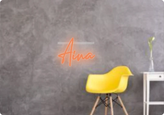 Custom text: Aina