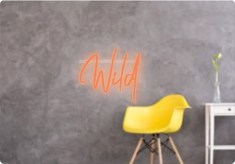 Custom text: Wild