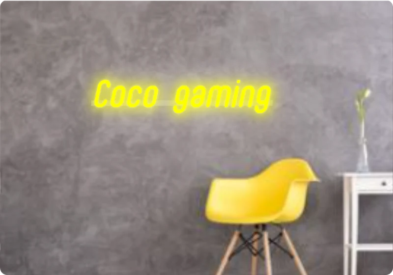 Custom text: Coco gaming