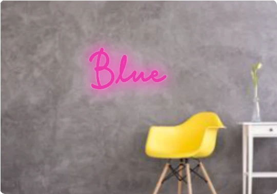 Custom text: Blue