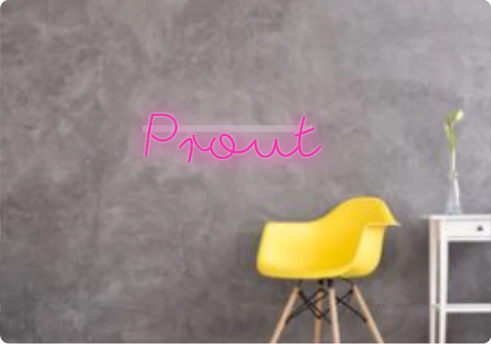 Custom text: Prout