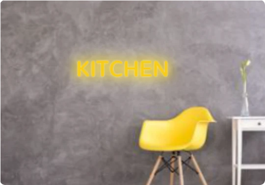 Custom text: KITCHEN