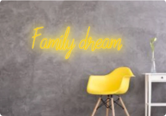 Custom text: Family dream