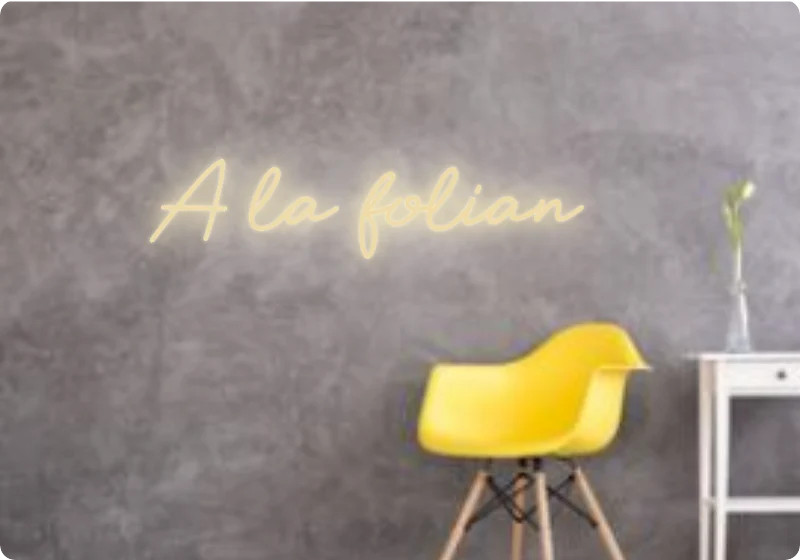 Custom text: A la folian