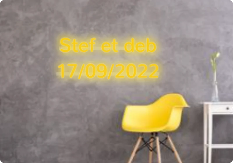 Custom text: Stef et deb 17/09/2022