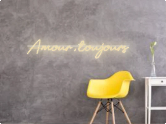 Custom text: Amour, toujours