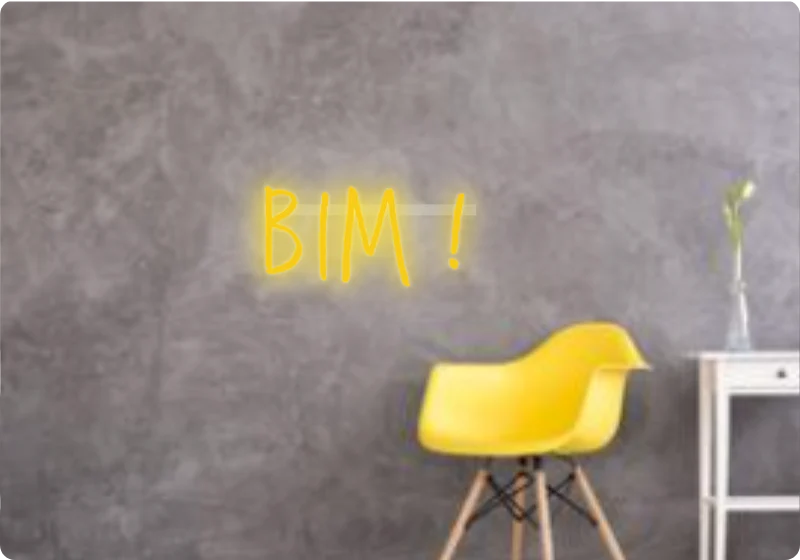 Custom text: BIM !