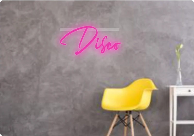Custom text: Disco