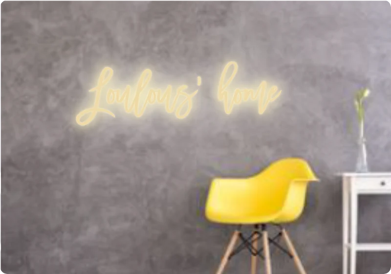 Custom text: Loulous’ home