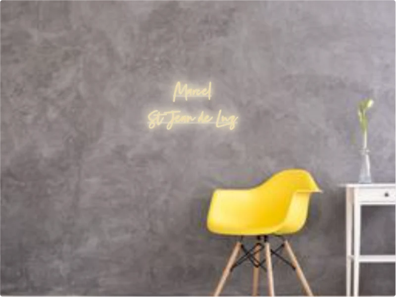 Custom text: Marcel St Jean de Luz