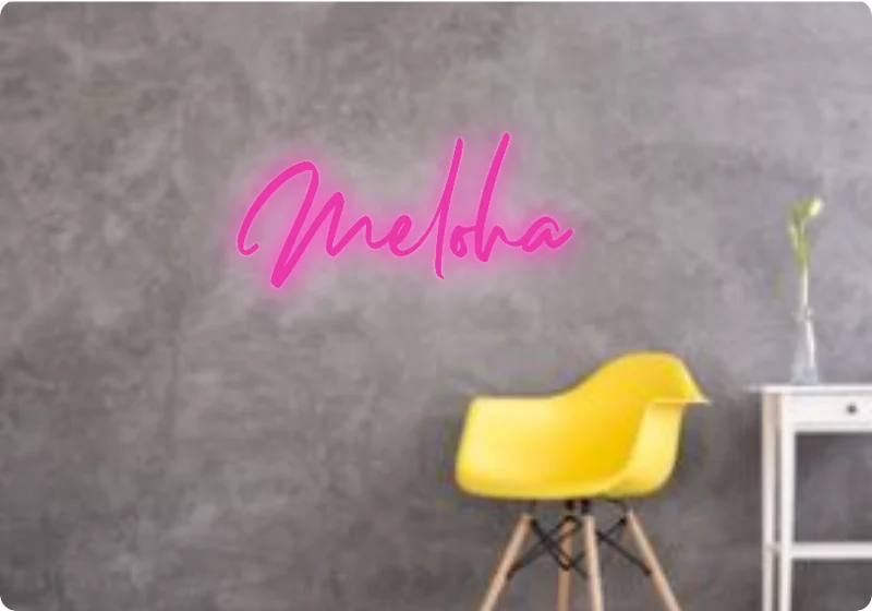 Custom text: Meloha