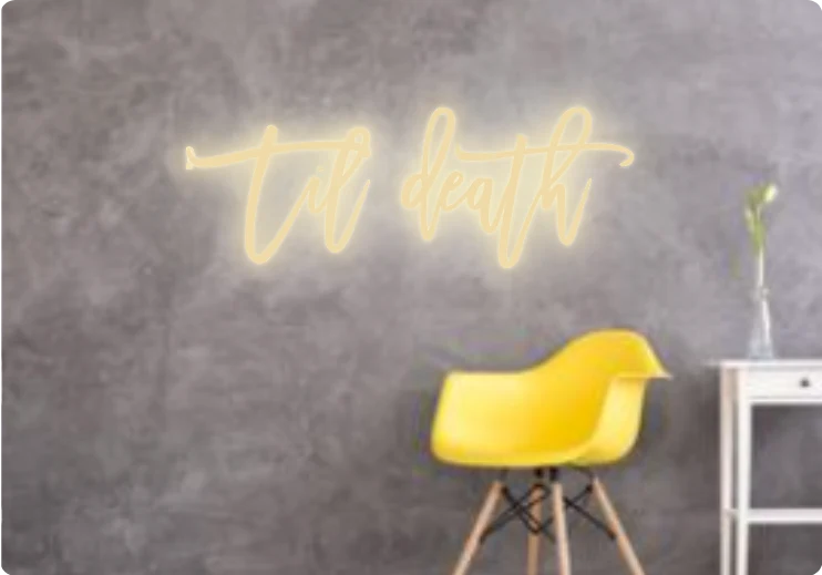 Custom text: ' Til death